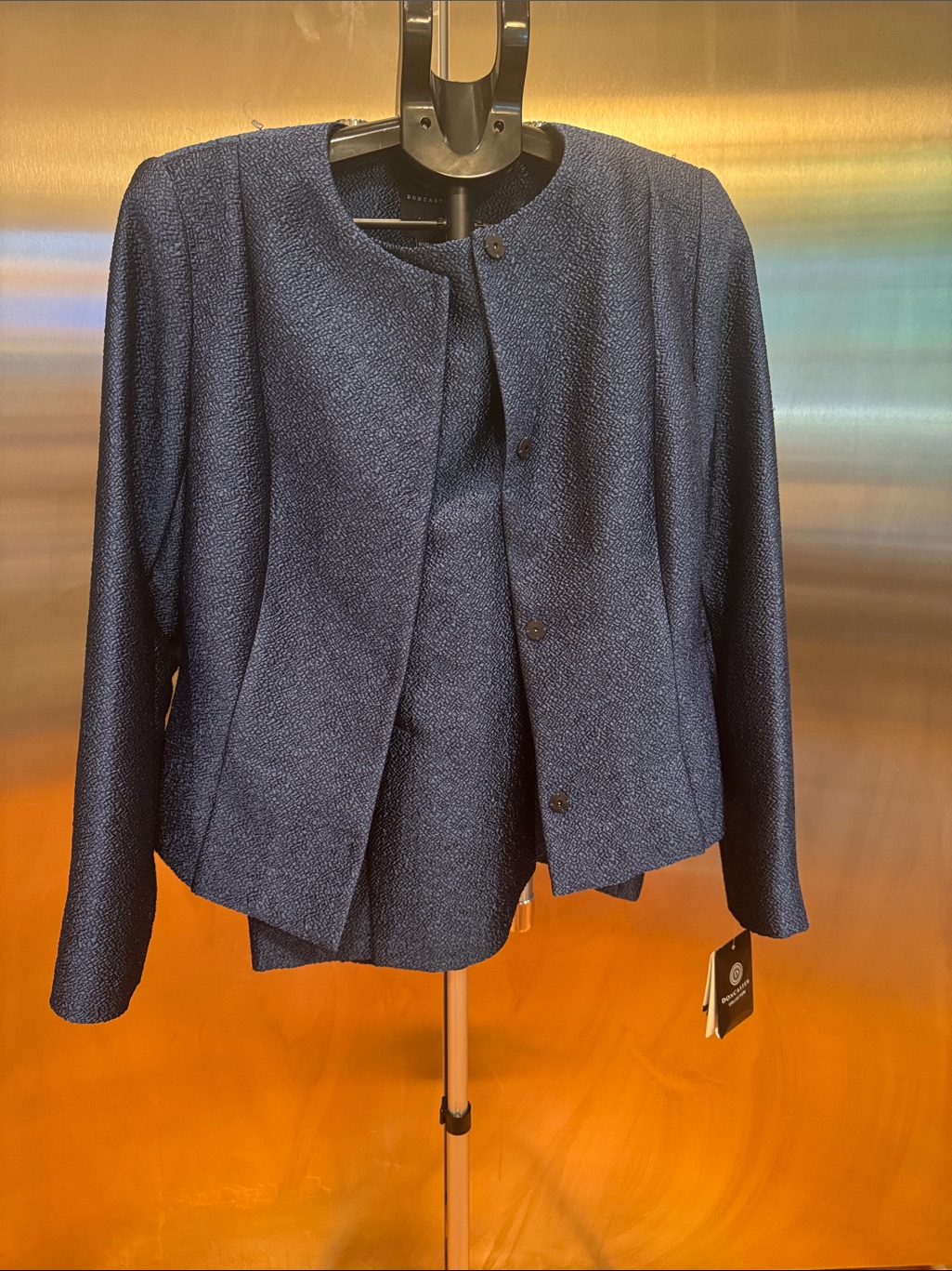 Doncaster Navy Jacket, Skirt And Matching Belt